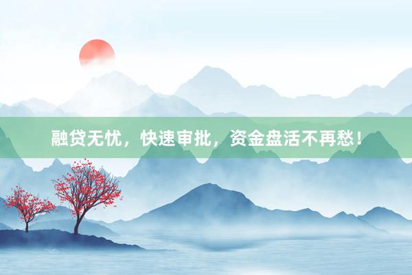 融贷无忧，快速审批，资金盘活不再愁！