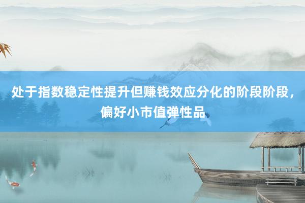处于指数稳定性提升但赚钱效应分化的阶段阶段，偏好小市值弹性品