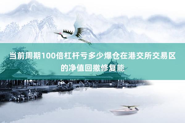 当前周期100倍杠杆亏多少爆仓在港交所交易区的净值回撤修复能