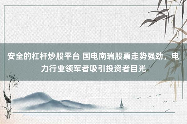 安全的杠杆炒股平台 国电南瑞股票走势强劲，电力行业领军者吸引投资者目光