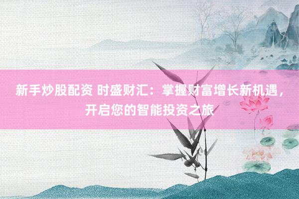 新手炒股配资 时盛财汇：掌握财富增长新机遇，开启您的智能投资之旅