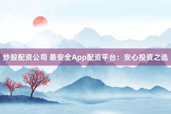 炒股配资公司 最安全App配资平台：安心投资之选